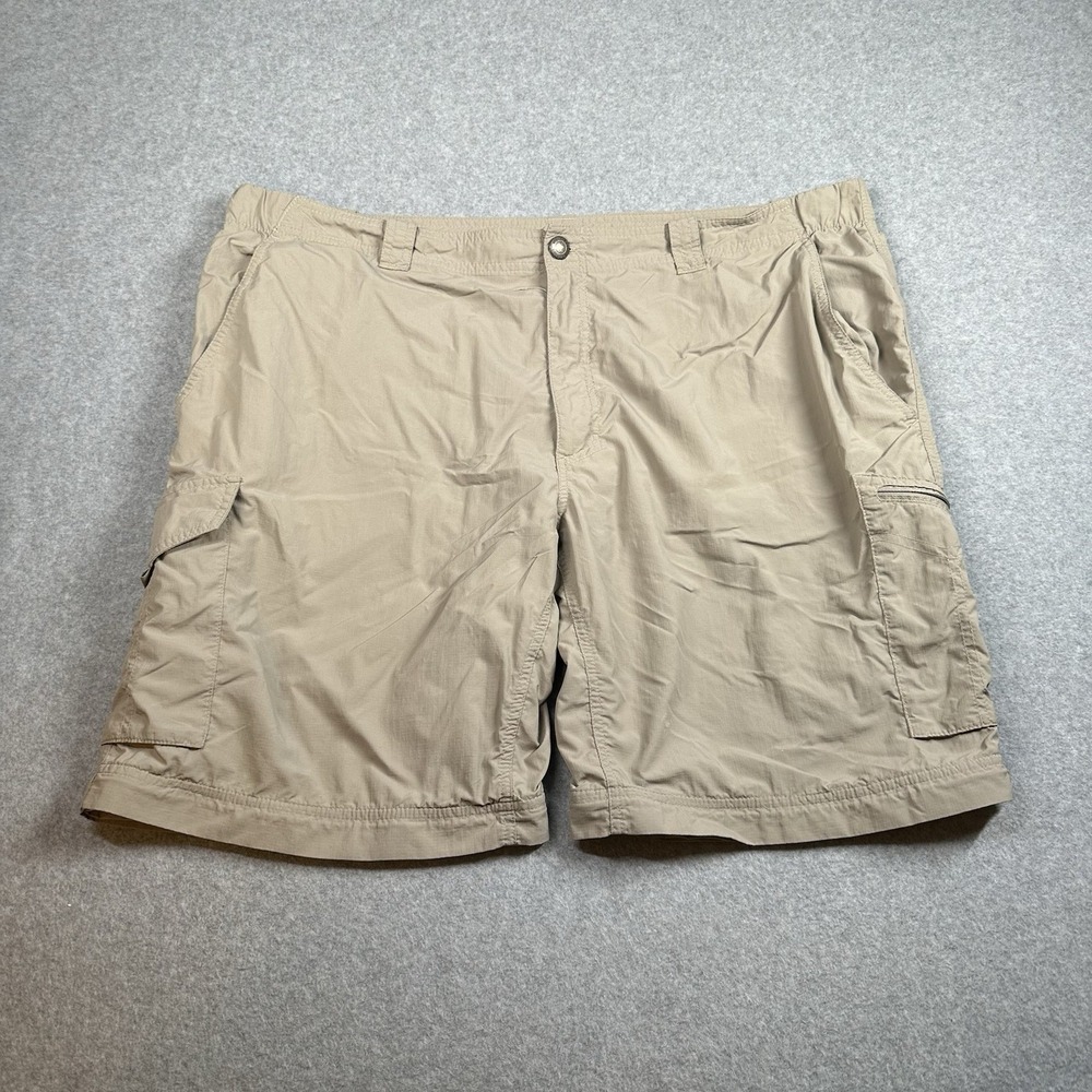 Columbia‎ Omni Shade Cargo Shorts Mens 44 Khaki Hiking Outdoor Gorpcore NOTE